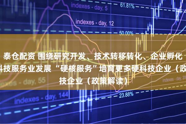 泰仓配资 围绕研究开发、技术转移转化、企业孵化等推进科技服务业发展 “硬核服务”培育更多硬科技企业（政策解读）
