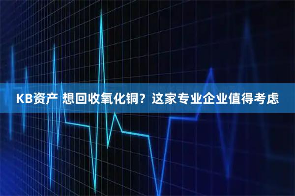 KB资产 想回收氧化铜？这家专业企业值得考虑